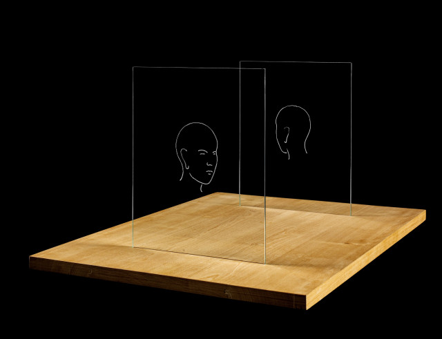 Markus Raetz : Zwei Köpfe - NOI, 1978/1980