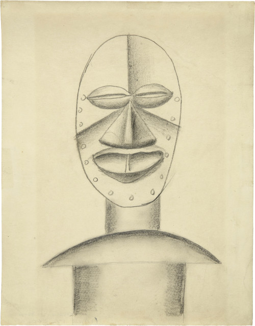 Fernand Léger  : Projet de costume pour le ballet « La cré ..., circa 1921-1923