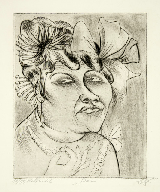 Otto Dix : Dame, 1922