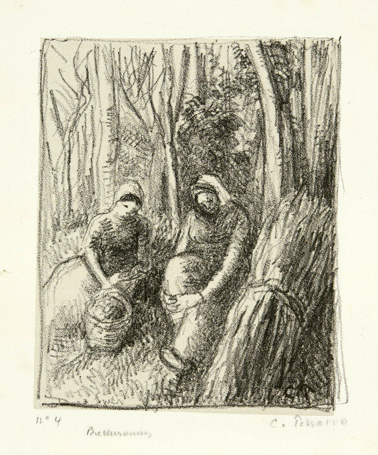 Camille Pissarro : Bucheronnes, circa 1896