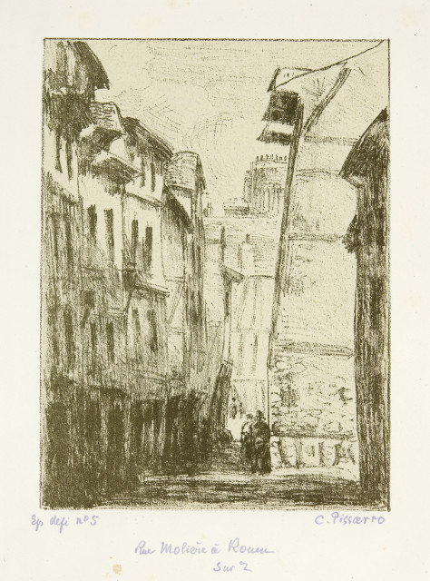 Camille Pissarro : Rue Molière, à Rouen, 1896