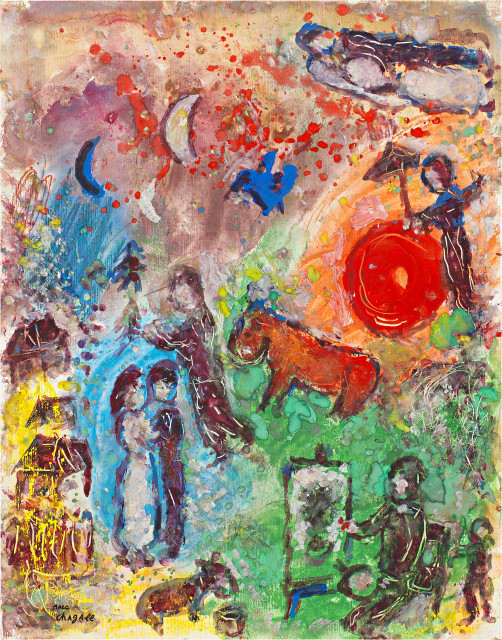 Marc Chagall : Hommage du peintre aux quatre saisons, circa 1982
