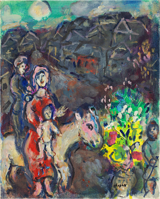 Marc Chagall  : La famille au village , 1970–1975