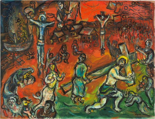 Marc Chagall : Porteur de croix, 1964