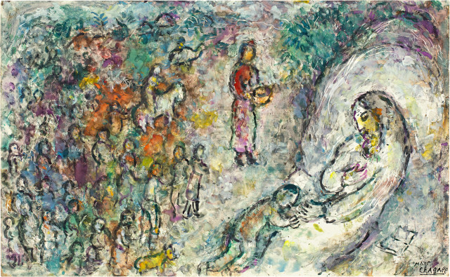 Marc Chagall : Bénédiction de Jacob, circa 1979