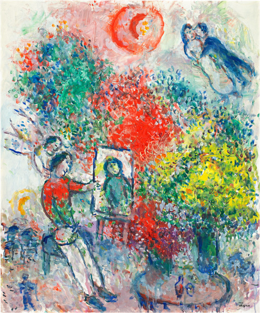 Marc Chagall : Le peintre aux bouquets, September 1984