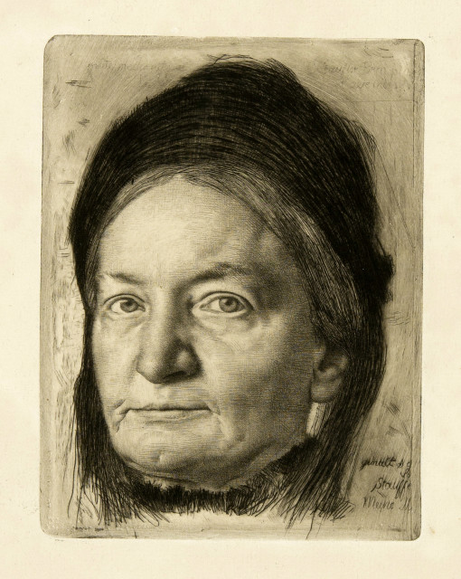 Karl Stauffer-Bern : Luise Stauffer, geb. Schärer, 1887