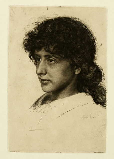 Karl Stauffer-Bern  : Eva Dohm , 1886 