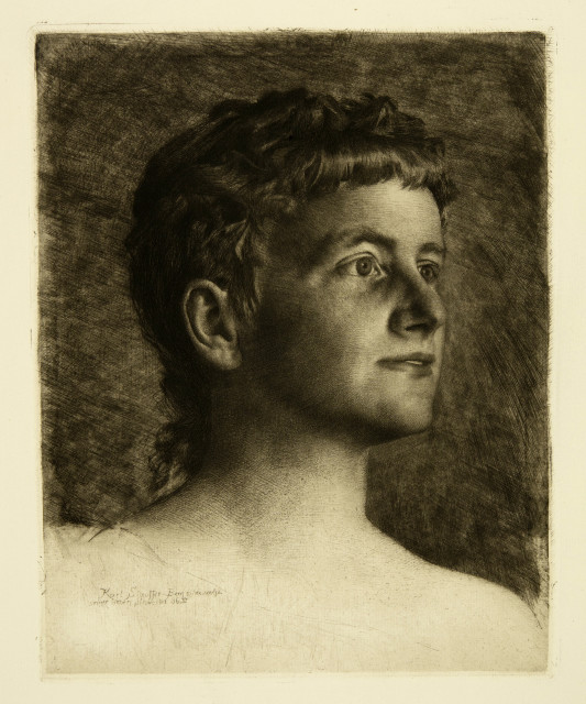 Karl Stauffer-Bern : Sophie Stauffer, 1885