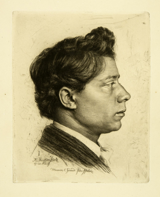 Karl Stauffer-Bern  : Peter Halm , 1887