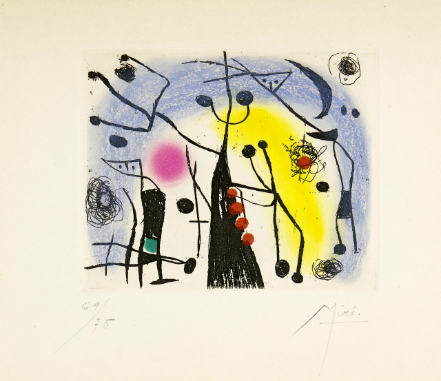 Joan Miró : Les Magdaléniens, 1958