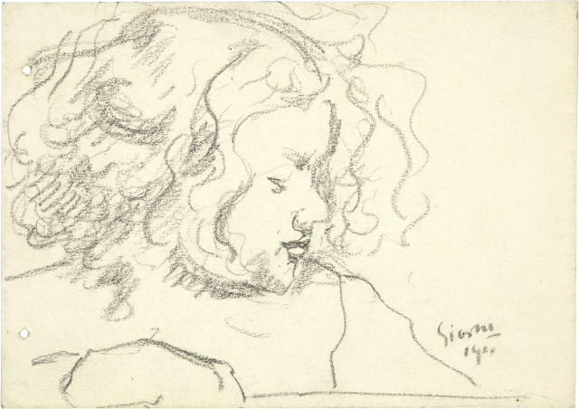 Giovanni Giacometti : Studie zu Bildnis Bruno, 1910