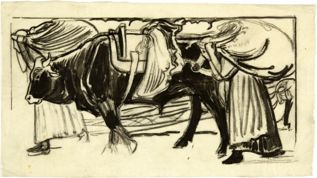 Ernest Biéler : Les charges, Around 1901