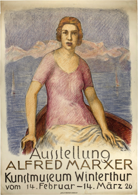 Alfred Marxer : Plakat zur Ausstellung Alfred Marxer, ..., 1926