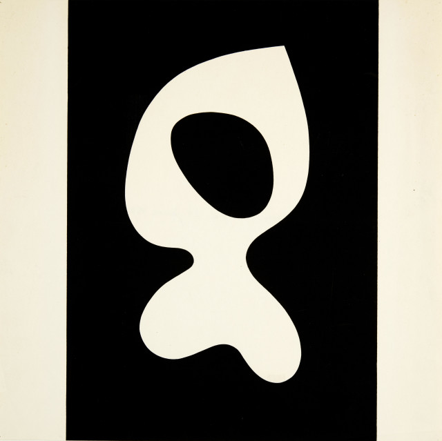 Hans Arp  : Buste-Nombril-Collage , Around 1942