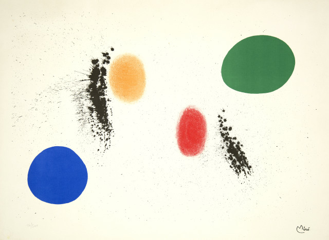 Joan Miró : Vert et Bleu, 1961