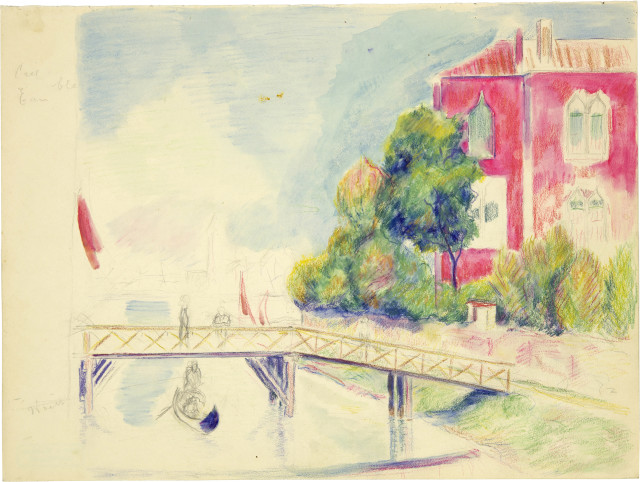 Otto von Wätjen : Rotes Haus in Venedig. - 2 Arbeiten: ..., Around 1920