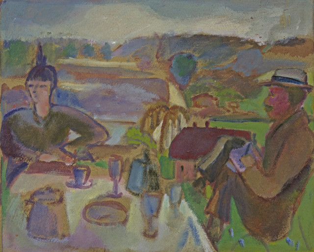 Rudolf Grossmann  : Wandbild (Wohnung S.G.) , 1922-1924 