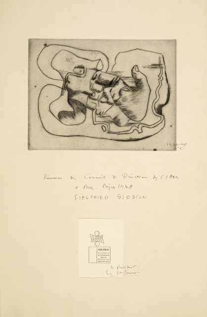 Le Corbusier : Les mains - Probedruck, 1930/48