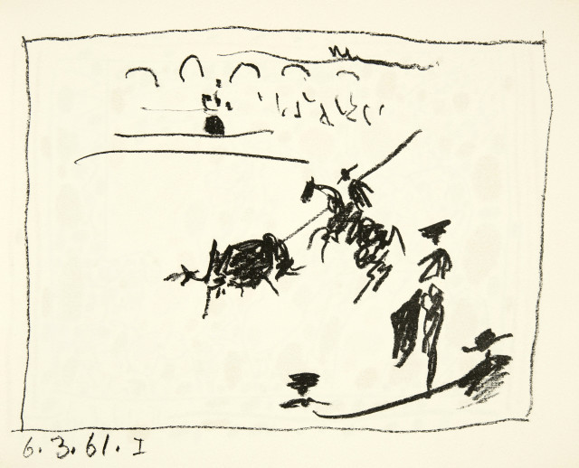 Pablo Picasso  : Jaime Sebartés. A los toros avec Picasso , 1961