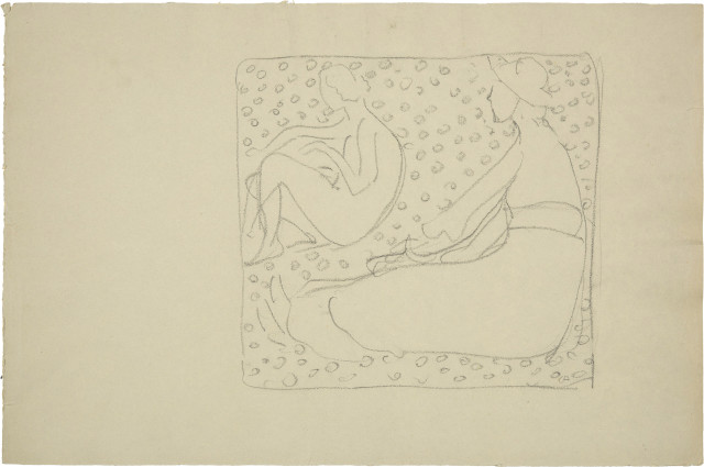 Cuno Amiet : Studie zu 'Die gelben Mädchen', Around 1905