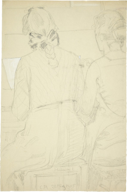 Cuno Amiet : Hanni und Annel am Klavier, 1905
