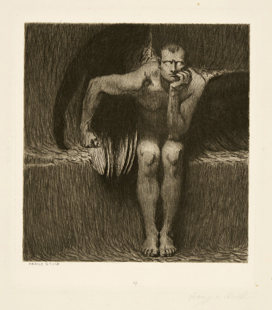 Franz von Stuck  : Lucifer , Um 1890 
