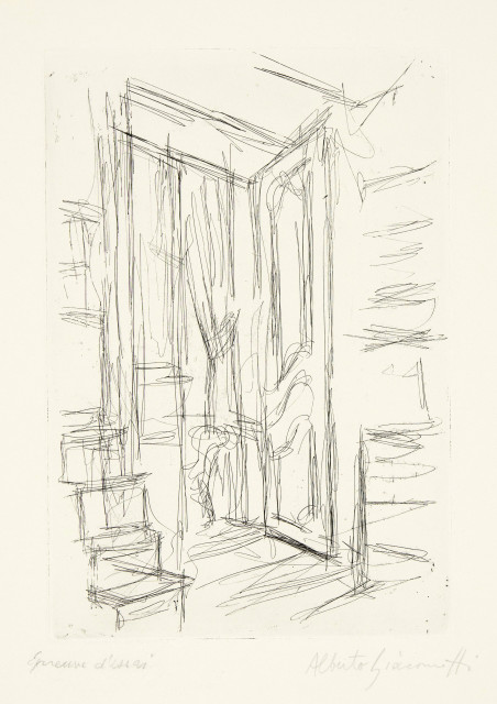 Alberto Giacometti  : Porte ouverte I , 1957-1958 