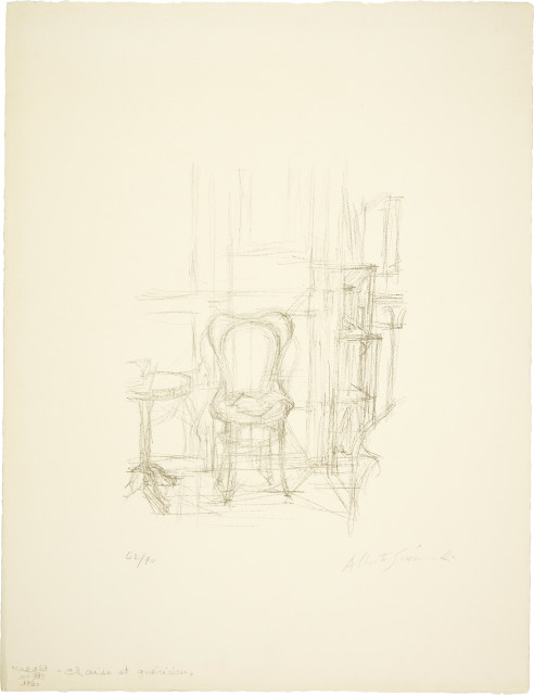 Alberto Giacometti : Chaise et guéridon, 1960