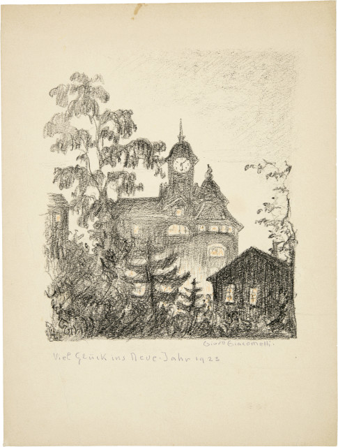 Giovanni Giacometti  : Das Verlagshaus «Der Bund» in Bern , Um 1922/1923 