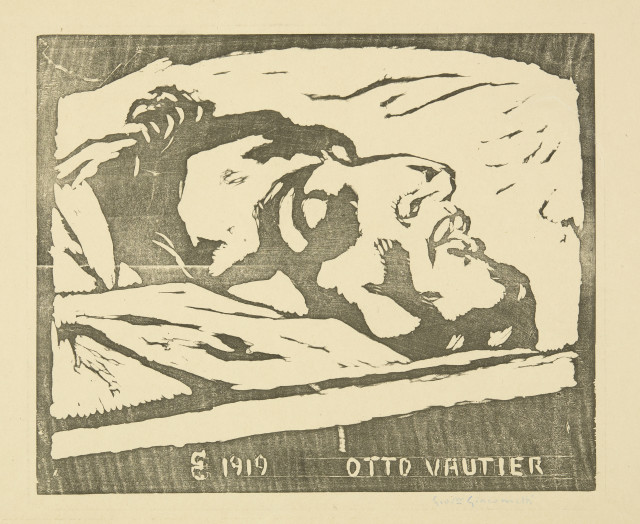 Giovanni Giacometti : Otto Vautier auf dem Totenbett, 1919