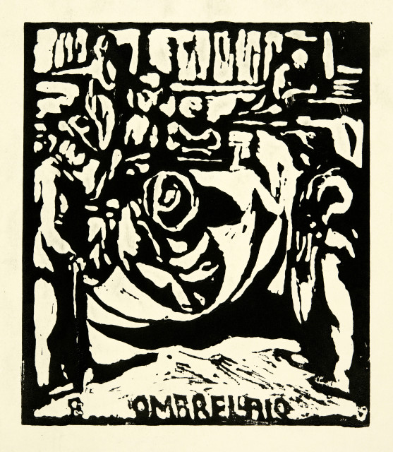 Giovanni Giacometti : L’ombrellaio – Der Schirmflicker, Around 1920