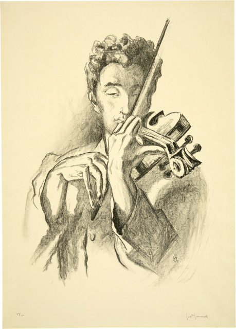 Giovanni Giacometti : Der Violinspieler – Bruno Geige spielend, Probably 1930-1931