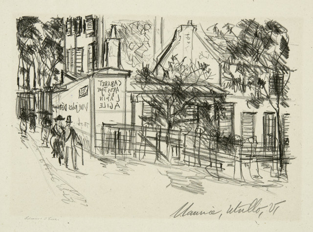 Maurice Utrillo  : Le Cabaret du Lapin Agile , Um 1925 