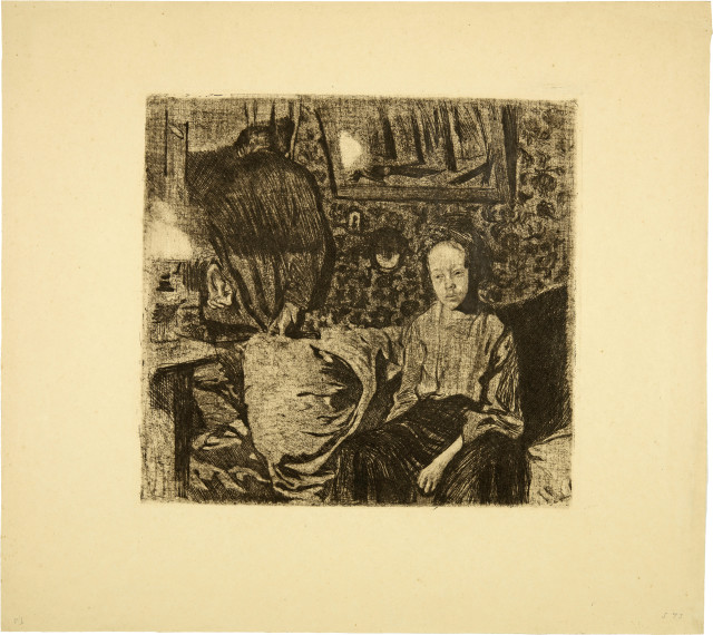 Käthe Kollwitz : Junges Paar, 1904 (?)