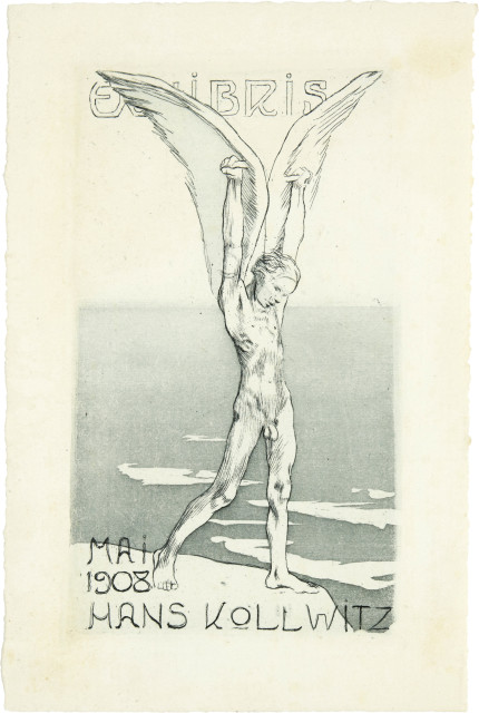 Käthe Kollwitz : Ex-Libris Hans Kollwitz, 1908