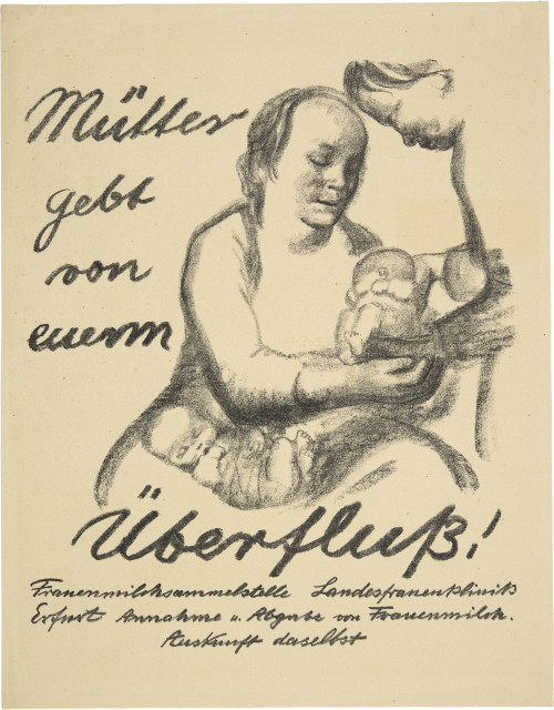 Käthe Kollwitz : Mütter gebt von eurem Überfluss!, 1926