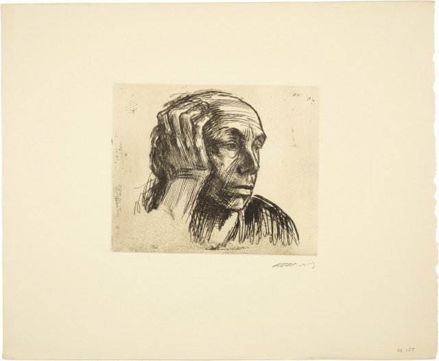 Käthe Kollwitz : Selbstbildnis. -Selbstbildnis, 1921 (edition after 1947)