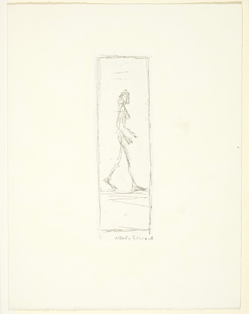 Alberto Giacometti : Femme nue marchant de profil à droite. – ..., 1954. - 1964. - 1965