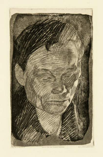 Käthe Kollwitz : Frauenkopf, Around 1905