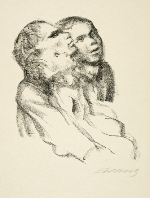 Käthe Kollwitz : Zuhörende, 1924