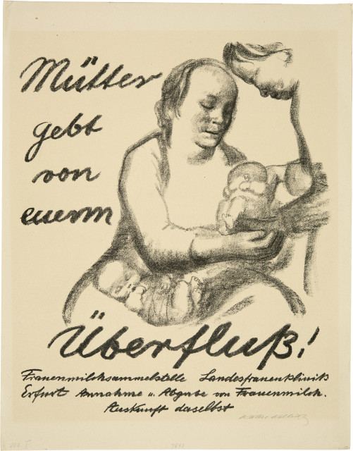 Käthe Kollwitz : Mütter gebt von eurem Überfluss!, Beginning of November 1926