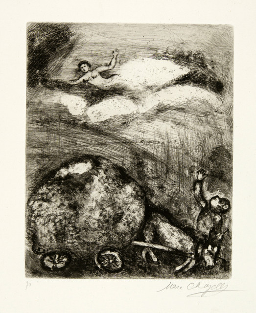Marc Chagall  : Le Charretier embourbé , 1927