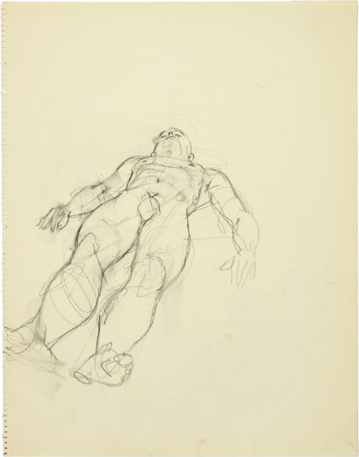 Anton Kolig : Liegender Männerakt, Around 1937