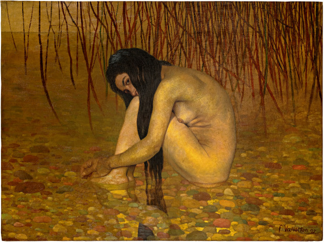 Félix Vallotton : Baigneuse aux roseaux, 1895