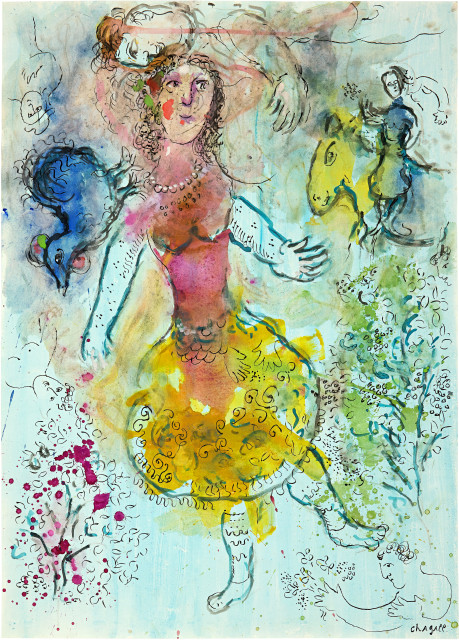 Marc Chagall : Danseuse colorée, 1979-1980