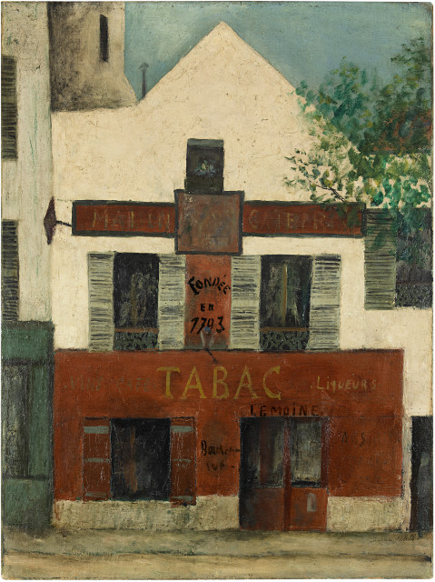 Maurice Utrillo  : Le restaurant de la Mère Catherine, place  ..., Circa 1910-1912
