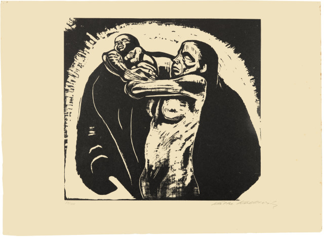 Käthe Kollwitz  : Sieben Holzschnitte zum Krieg , 1918-1922/1923 