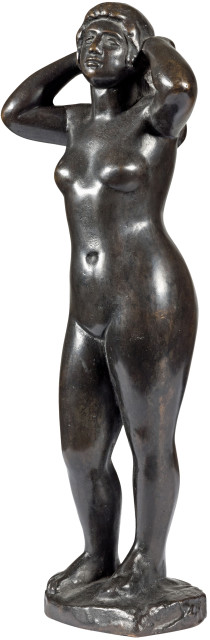 Aristide Maillol : Jeune fille debout se coiffant, Circa 1929/30, cast in 1933/34