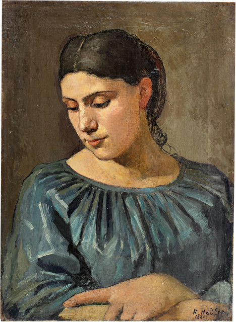 Ferdinand Hodler  : Bildnis einer Unbekannten (Savoyerin) , 1880